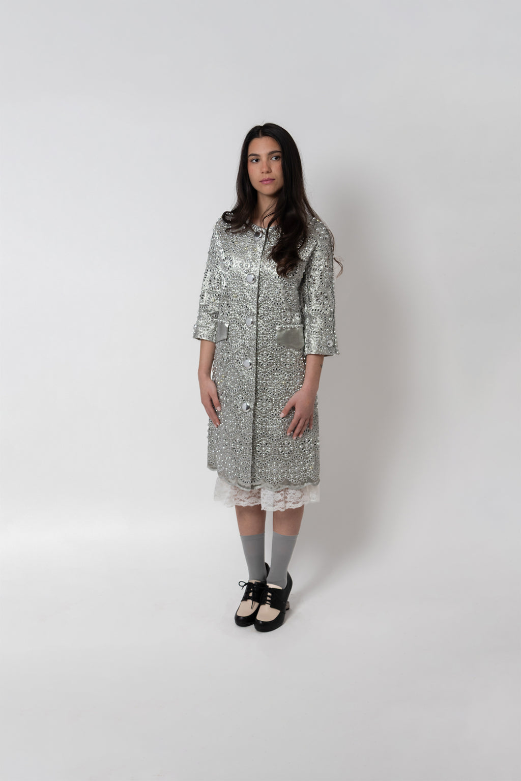 Veste argentée Marc Jacobs - seconde main pièce créateur - taille 34