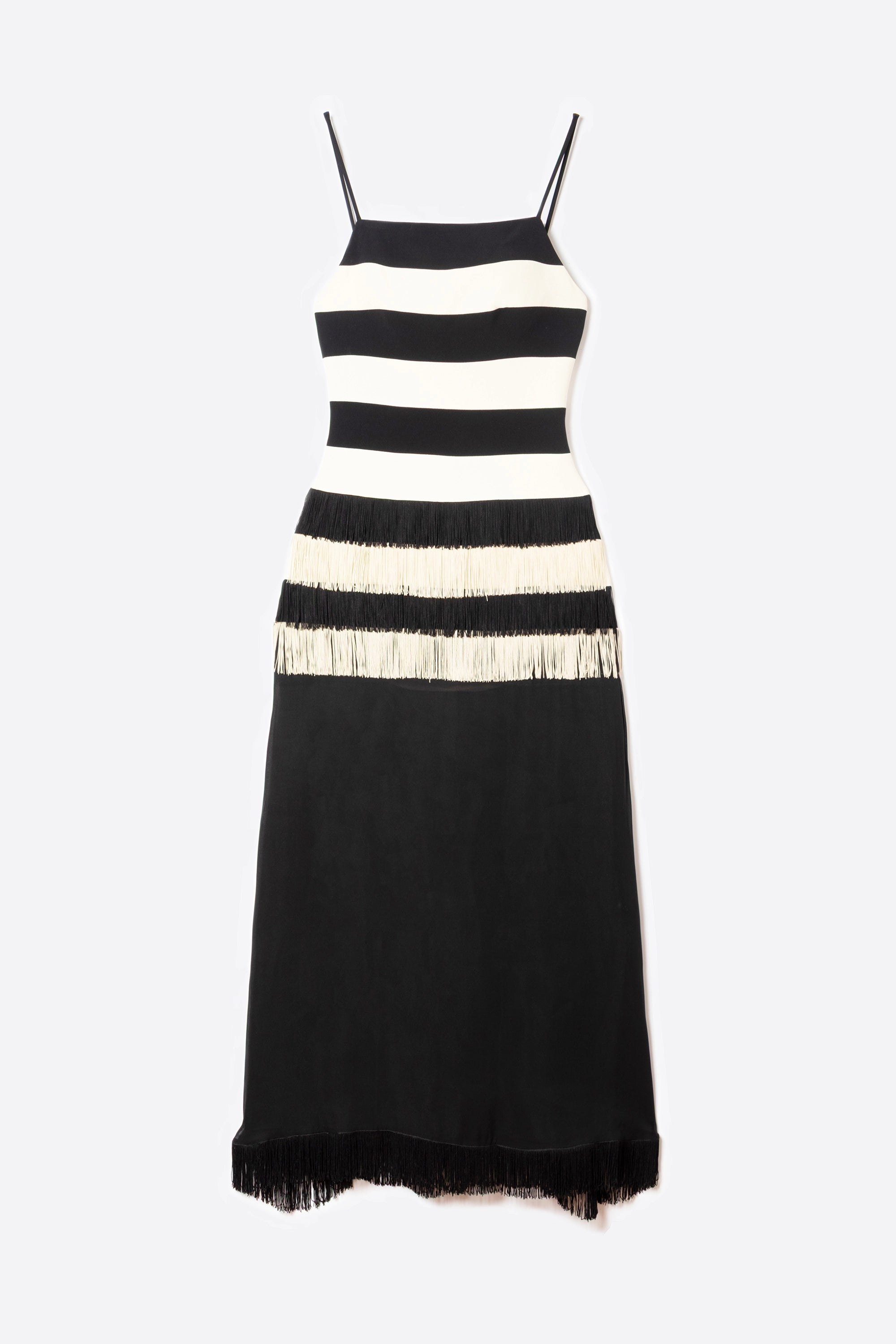 ROBE À FRANGES ET RAYURES - GAI MATTIOLO