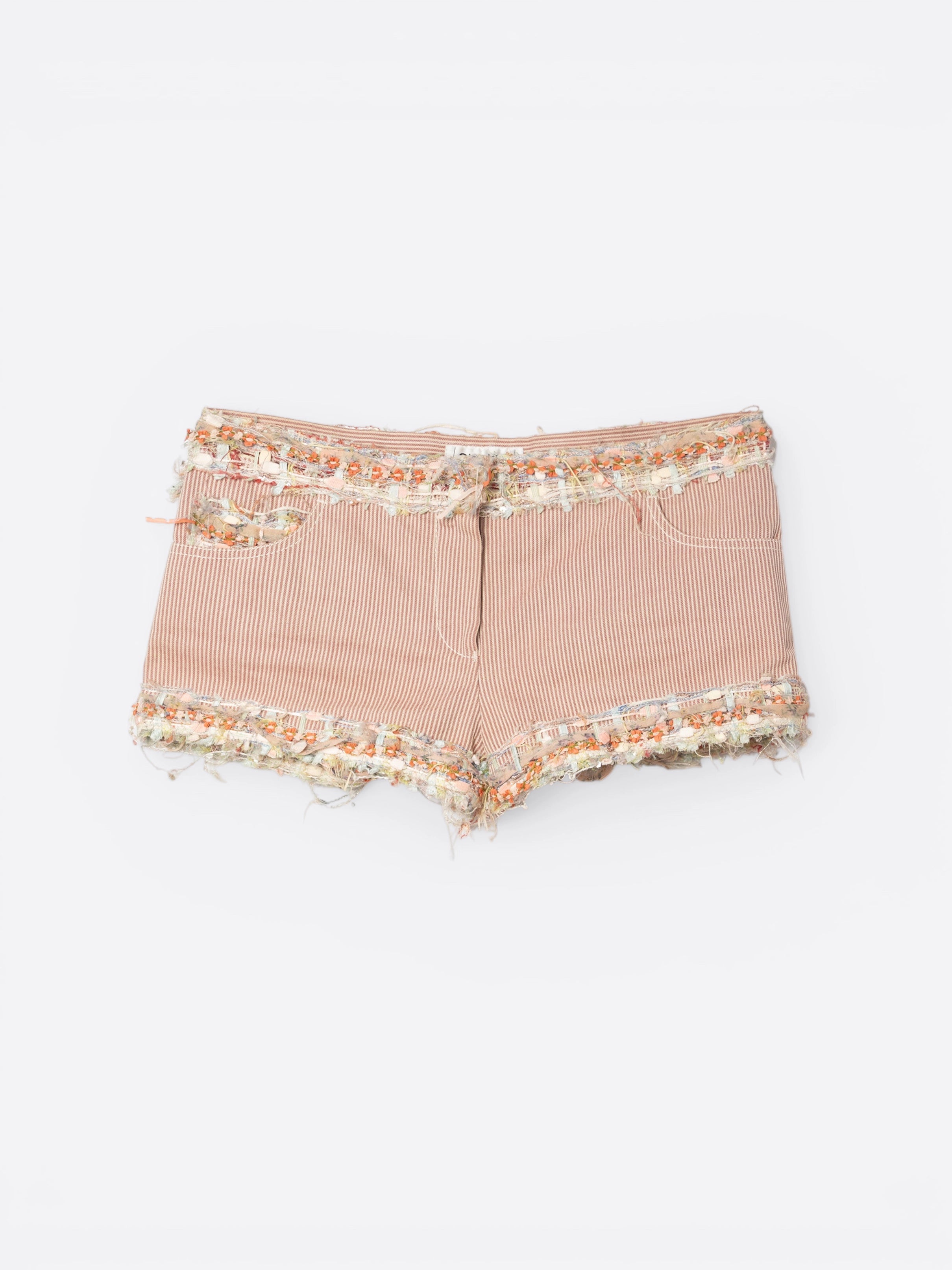 Short à rayures & tweed - Chanel