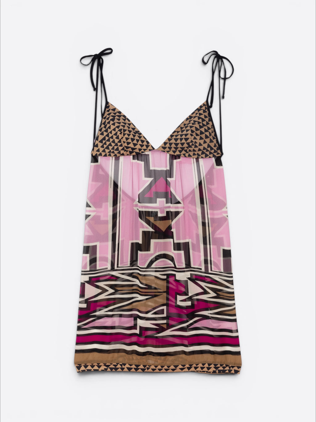 Tunique en soie et jersey - Alberta ferretti