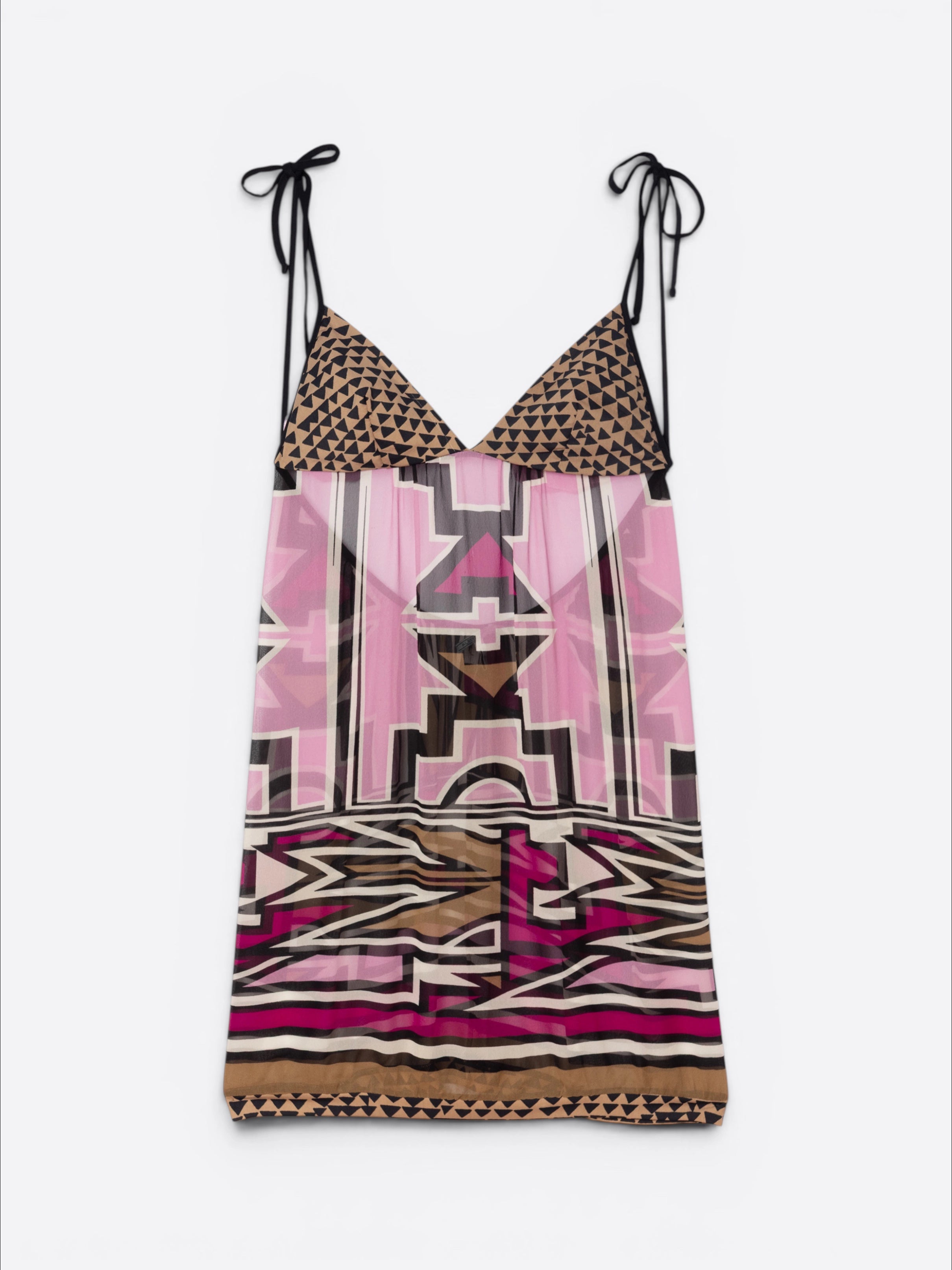 Tunique en soie et jersey - Alberta ferretti
