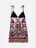 Tunique en soie et jersey - Alberta ferretti