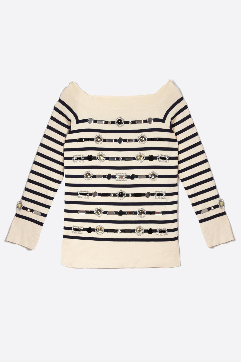 TOP EN MAILLE AVEC CABOCHONS - MARC JACOBS
