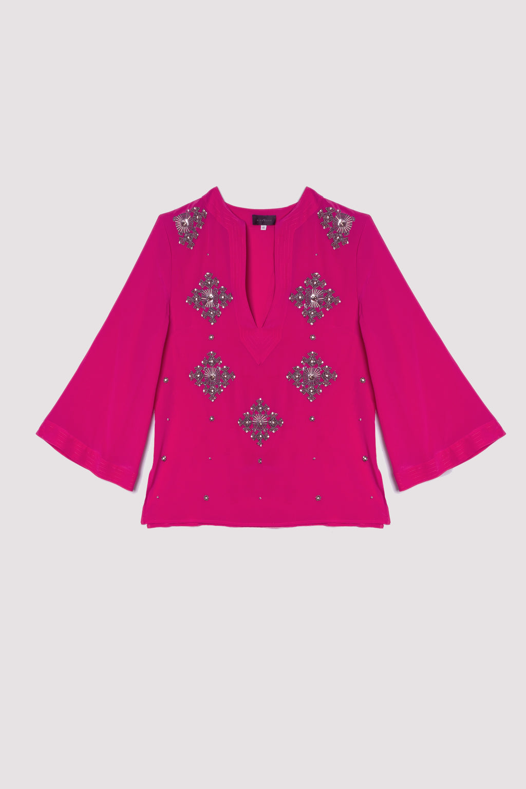 Top soie brode John Richmond seconde main - createur occasion