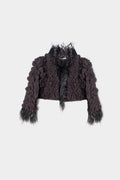 Bolero plumes Victorio Lucchino seconde main - createur espagnol occasion