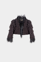 Bolero plumes Victorio Lucchino seconde main - createur espagnol occasion