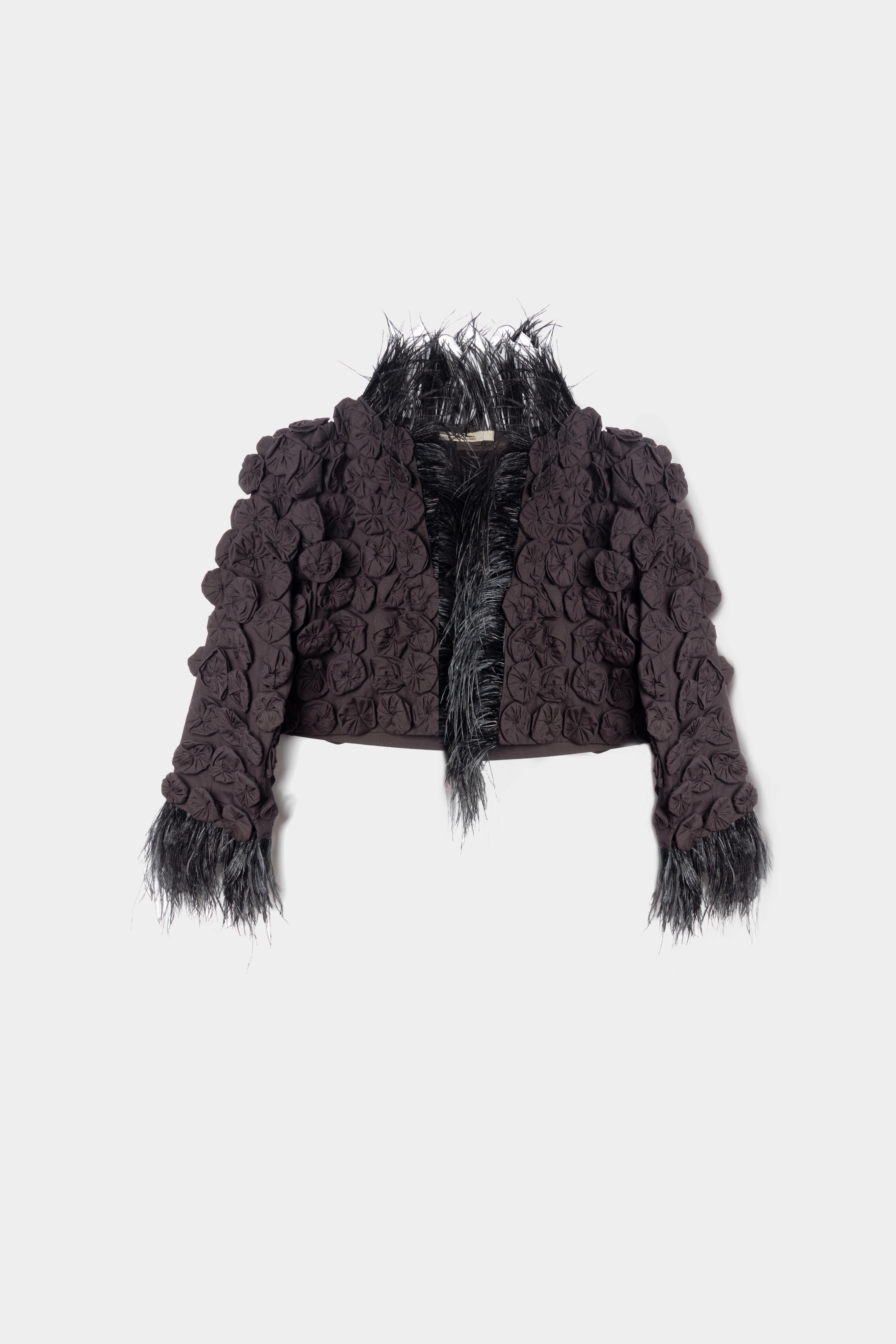 Bolero plumes Victorio Lucchino seconde main - createur espagnol occasion