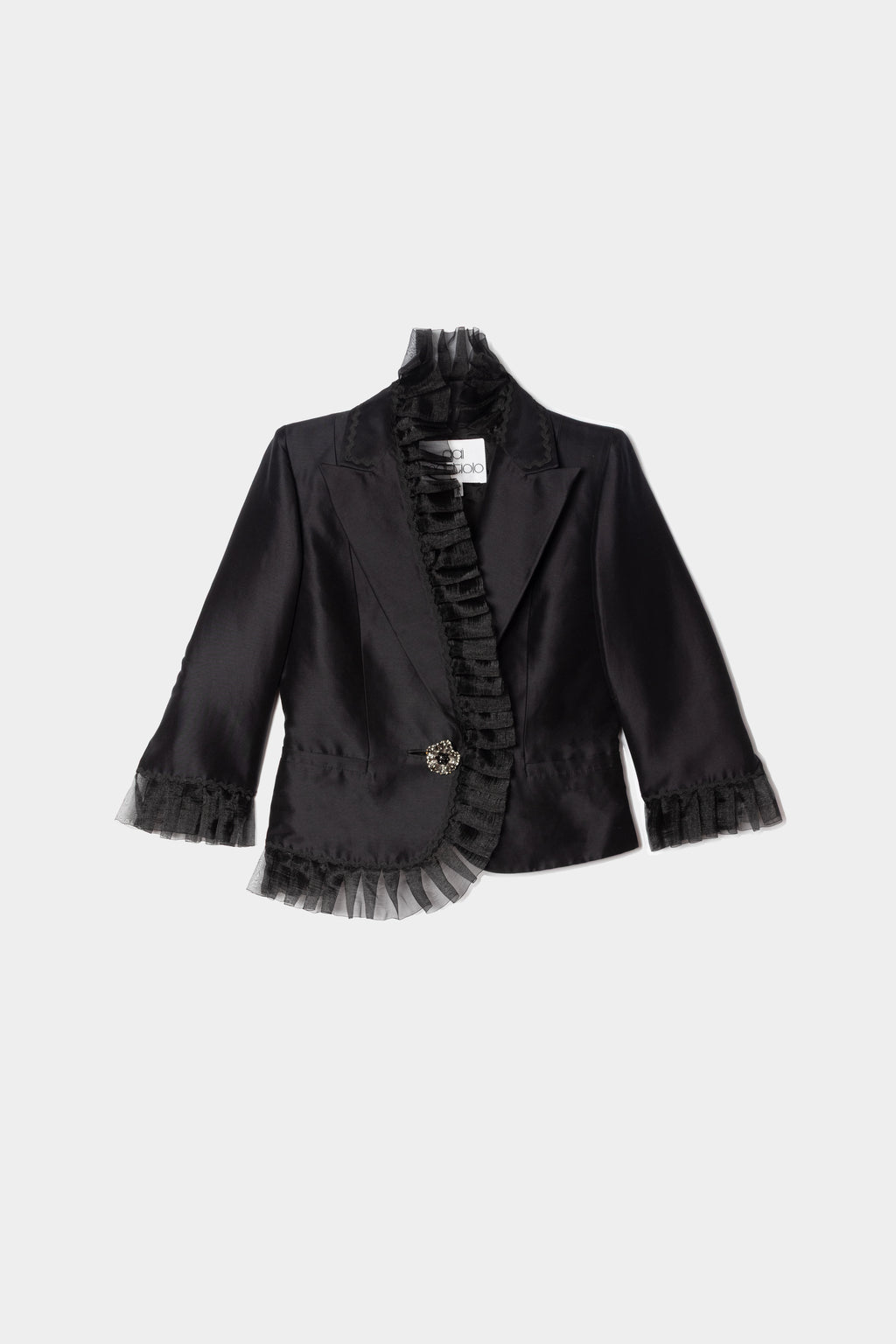Veste satin organza Gai Mattiolo seconde main - createur italien occasion
